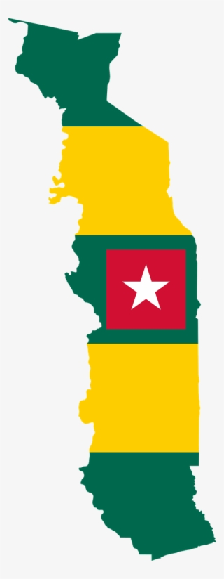 Flag Map Of Togo