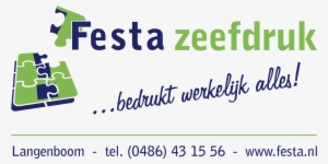 Festa Zeefdruk Logo Png Transparent - Screen Printing