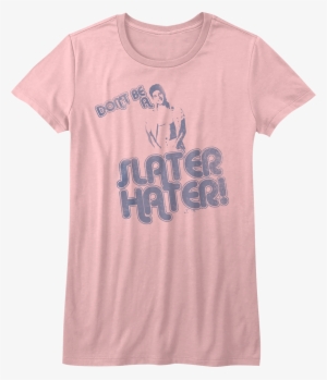Saved By The Bell Slater Hater T-shirt - Saved By The Bell Slater Hater Girls Jr Pink