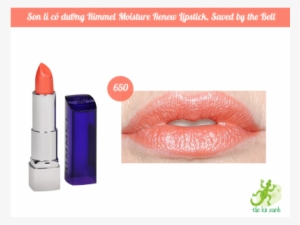 Son Lì Dưỡng Rimmel Moisture Renew Lipstick - Rimmel Moisture Renew 650 Saved By The Bell