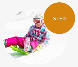 A Plastic Sled That Slides Over The Snow - Sled