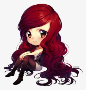 Chibi Girl Red Hair