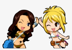 Fairy Tail Natsu And Lucy Chibi Download - Fairy Tail Lucy And Cana