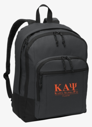 Kappa Alpha Psi Basic Backpack - Custom Port Authority Dark Charcoal Basic Backpack