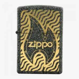 Zippo Classic Lighter With Zippo Logo & Motif Design, - Zippo
