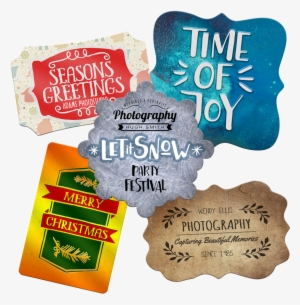 Press Products Shaped Stickers - Hobbycraft Merry Christmas Stamp 8.5 X 5 Cm