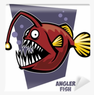 Angler Fish In Sea Cartoon