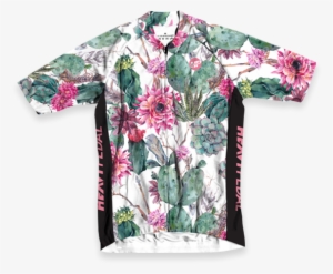 Botanical Men's Jersey - Ormis Cactus And Flower Mildew Resistant Polyester