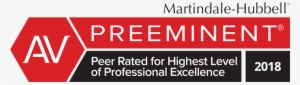 2018 Has Been A Remarkable Year, Both Professionally - Martindale Hubbell Av Rating 2018