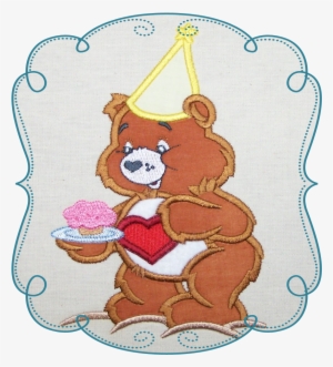 I Love Cuddle Bear - Machine Embroidery