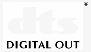 Dts Digital Out Logo Black And White - Parallel