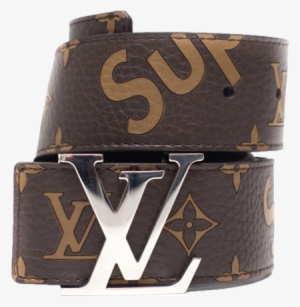 Louis Vuitton x Supreme Initiales Belt 40 mm Monogram Brown Gold