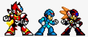 Megaman X Protagonists - Megaman X Pixel Art