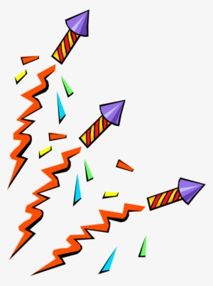 Vector Illustration Of Firecracker Fireworks Blast