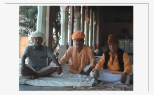 Two Sādhus, And Guru Brothers, Pictured In Saffron - Author