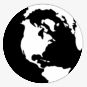 Black And White Globe Icon