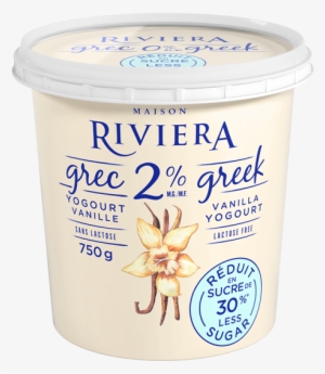 Vanilla Greek Yogourt 750g - Riviera Yogurt Lactose Free