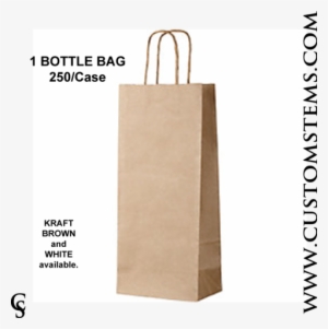 Paper Handle Wine Bag, 1 Bottle - Wine