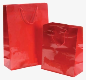 Paper Carry Bags Red Gloss
