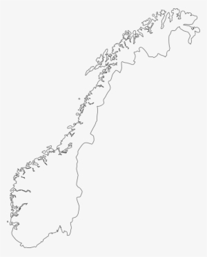 Outline Of Norway Blank Map - Norway Map Outline