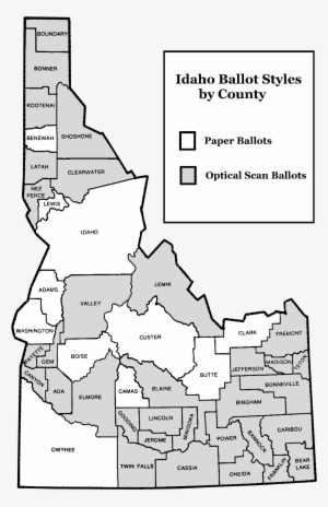 Your County's Choice Of Ballot Style May Vary Depending - All The Counties In Idaho
