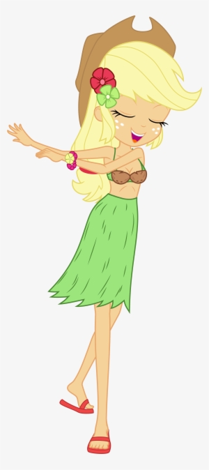 Discorded, Barefoot, Breasts, Cleavage, Clothes, Coconut - Applejack