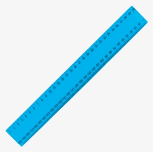 30cm Transparent Flexi Ruler - Light Blue Crayon Clipart