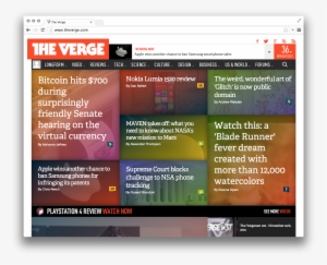 The Verge Logo And Website - Verge