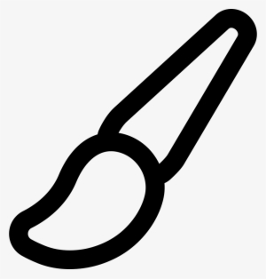 Png File Svg - Outline Of A Paint Brush