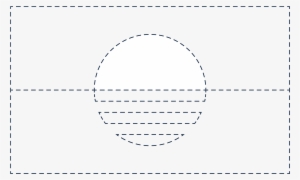 The Centered Disc Represents The Sun Rising Over The - Circle