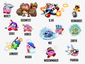 Overwatch Heroes As Kirby Copy Abilities - Custom Kirby Copy Abilities