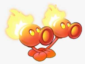Twin Fire Pea - Cartoon