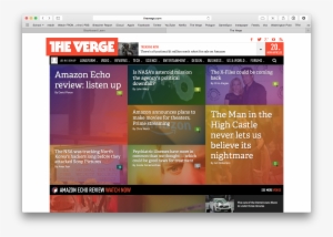 The Verge Homepage Is Simple, Uncluttered, And Easy - Verge