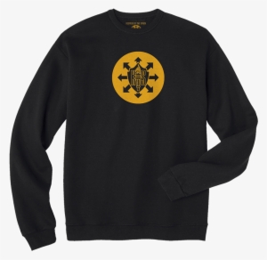 Circle Badge Sweatshirt - Black Hanes Sweater