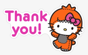 Kawaii Kitty Thanks - Hello Halloween Kitty Clipart