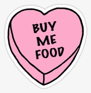 Buy Me Food By Laligz - Broken Heart Club Stickers