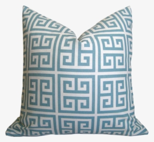Pillow Collection Paros Greek Key Pillow, Coral White