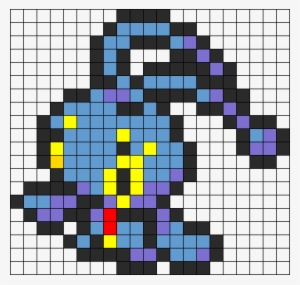 Manaphy Pokemon Perler Bead Pattern / Bead Sprite - Pixel Art Pokemon Manaphy