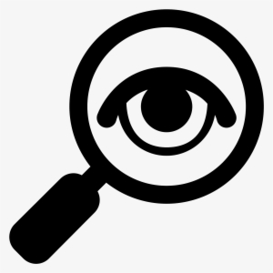 The Icon Consists Of A Stylized Eye Within A Magnifying - Detective Icon