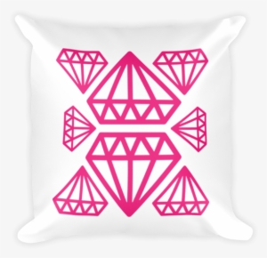 White & Hot Pink Modern Diamond Pattern Boho Pillow - We R Memory Keepers Embossing Folders We R Gemstone