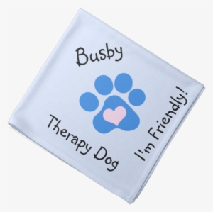 Blue Paw Therapy Dog Neckerchief Bandana - Happy Birthday