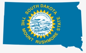 South Dakota Fanning - South Dakota Flag Map