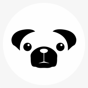 Pug/pugjs Logo Black And White - Pug Preprocessor Logo Png