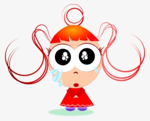 Crying Infant Child Girl Emotion - Clipart Cute Crying Girl