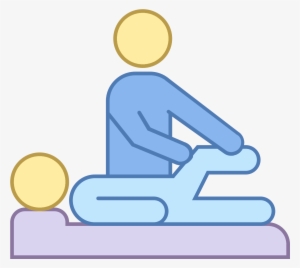 It's A Log Of A Person Receiving Physical Therapy From - Terapeuta Fisico Vector Png