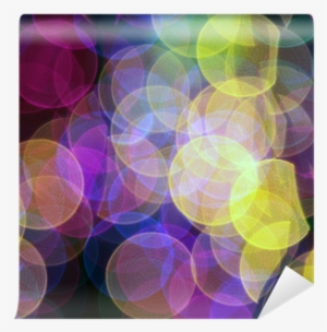 Abstract Blurred Circular Bokeh Lights Background Wall - Light