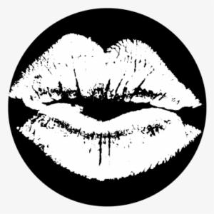 Kissy Lips Gobo - Red And Black