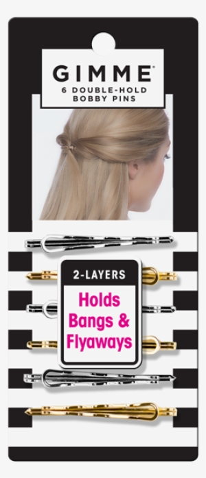 Gimme Double Hold Silver And Gold Bobby Pins 6pc