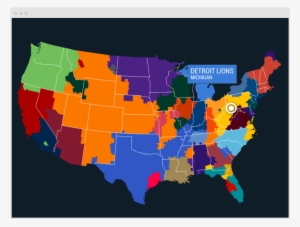 Superbowl Visualisation-highlight - Map