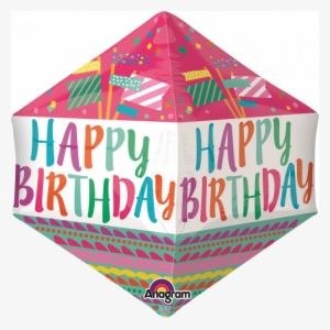 Happy Birthday Fancy Flags Balloon